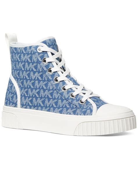 michael michael kors gertie high top logo sneakers